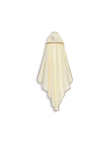 Capa y gorro de baño Cuddle beige | Cuidado bebés