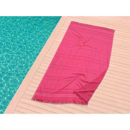 Toalla pareo playa Lassa fucsia | Toalla algodón piscina
