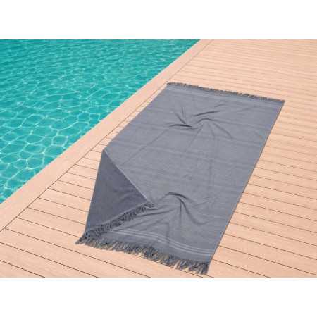 Toalla pareo playa Lassa gris | Toalla algodón piscina