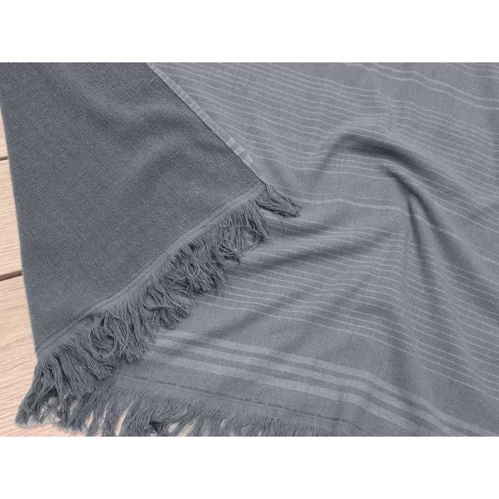 Toalla pareo playa Lassa gris | Toalla algodón piscina