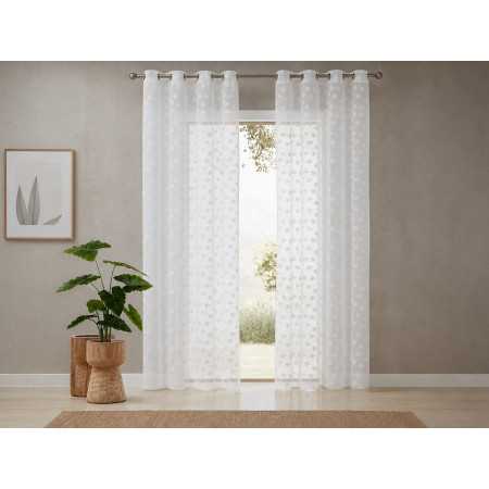 Visillo Confeccionado Gotas crudo | Cortinas para el hogar
