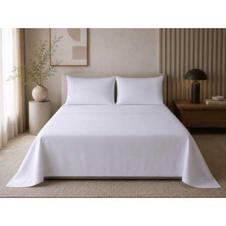Juego de Sábanas bordadas 100% algodón Percal Folds | Sábanas Hostelería