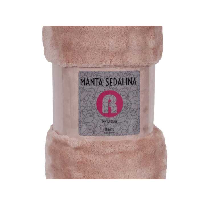 Manta sedalina Turquía rosa | Manta auxiliar o decorativa