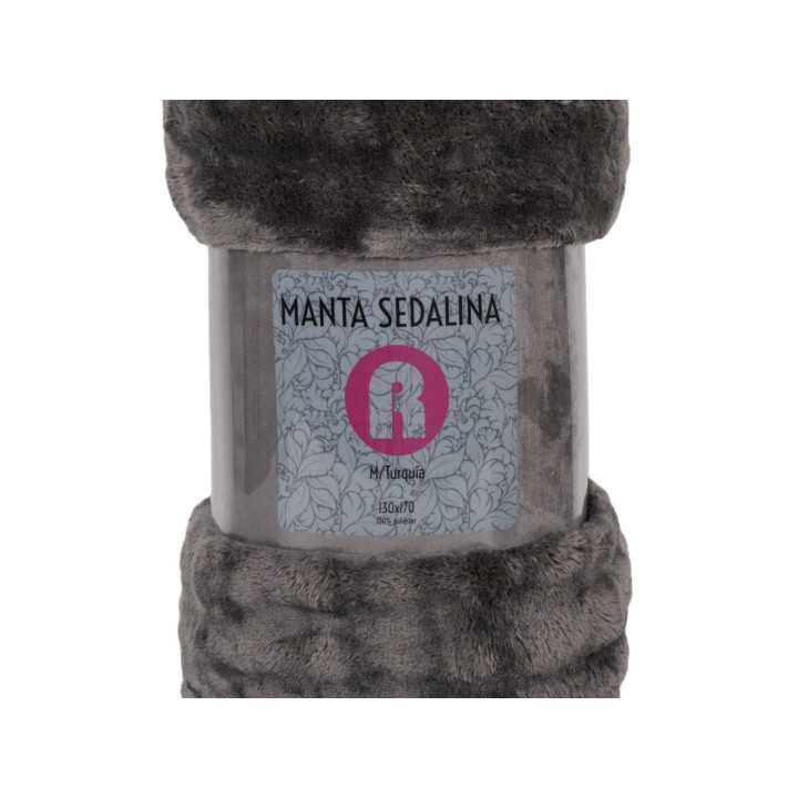 Manta sedosa Turquía cinza | Manta decorativa