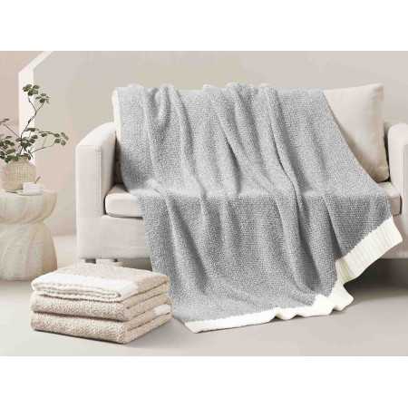 Manta decorativa Angora Dolz | Manta com toque sedoso