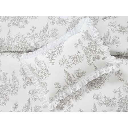 Edredão Rowel Cinzento Floral | Revitex 2