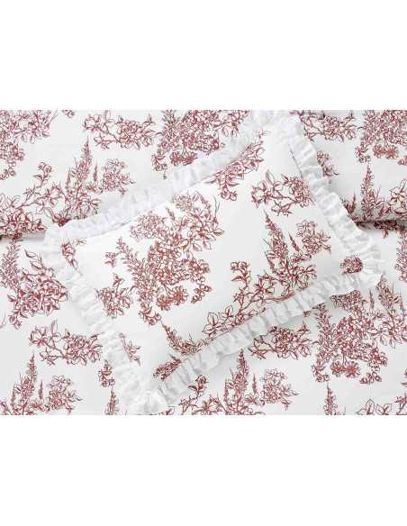 Edredón Rowel Burdeos Floral | Revitex