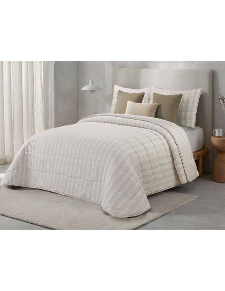 Edredón Reversible Nila Beige | Revitex
