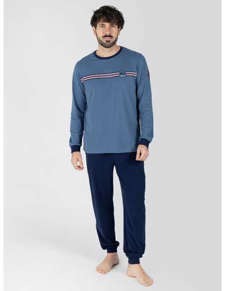 Pijama Homem Soren Azul de Algodão | Revitex