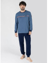 Pijama Hombre Soren Azul de Algodón | Revitex