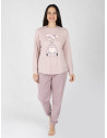 Pijama Mujer Freja Rosa de Algodón | Revitex
