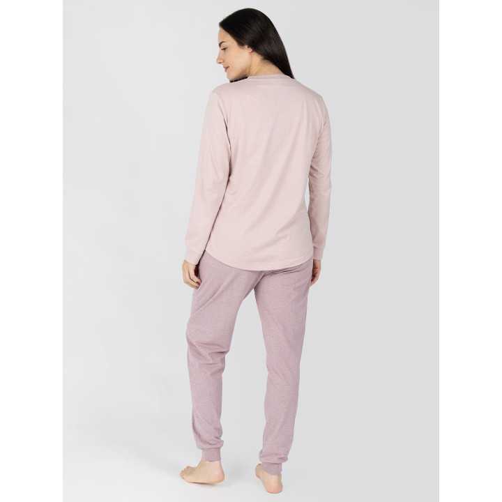 Pijama Mujer Freja Rosa de Algodón | Revitex