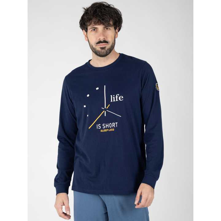 Pijama Hombre Mikhail Azul Marino | Revitex