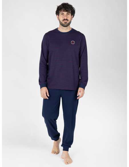 Pijama Hombre Frederik Azul Marino | Revitex