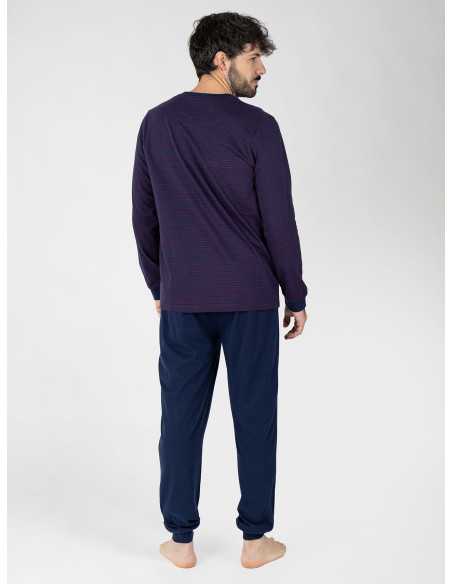 Pijama Hombre Frederik Azul Marino | Revitex