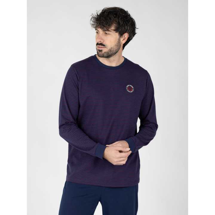 Pijama Hombre Frederik Azul Marino | Revitex