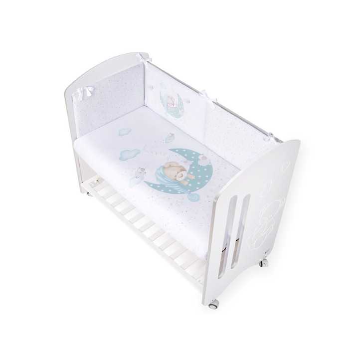Funda Nórdica con Relleno y Protector Sleeping Azul | Ropa cuna