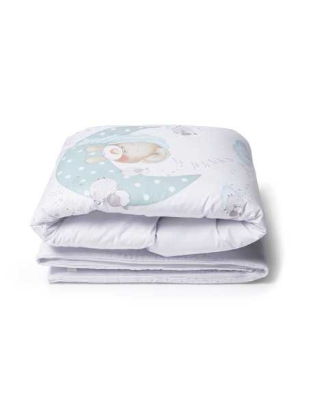 Funda Nórdica con Relleno y Protector Sleeping Azul | Ropa cuna