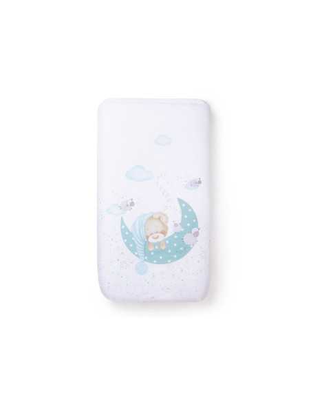 Capa de edredão com enchimento e protetor Sleeping Azul | Roupa de berço