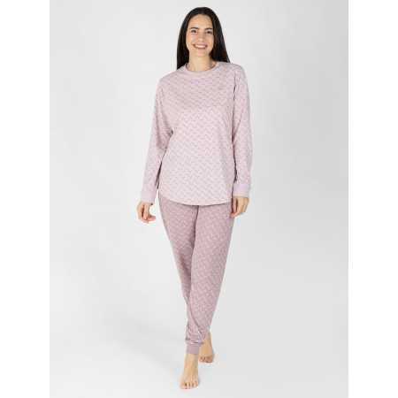 Pijama Mulher Anya Rosa Manga Comprida | Revitex