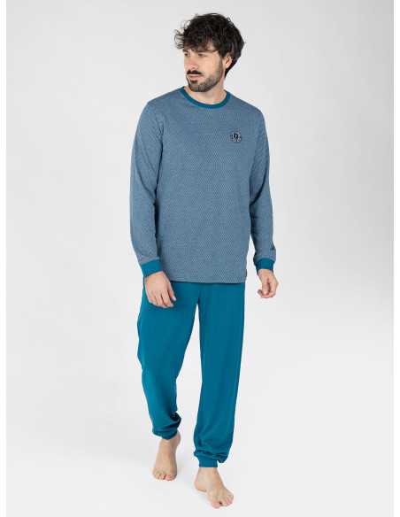 Pijama Homem Svalbard Azul-Petróleo | Revitex
