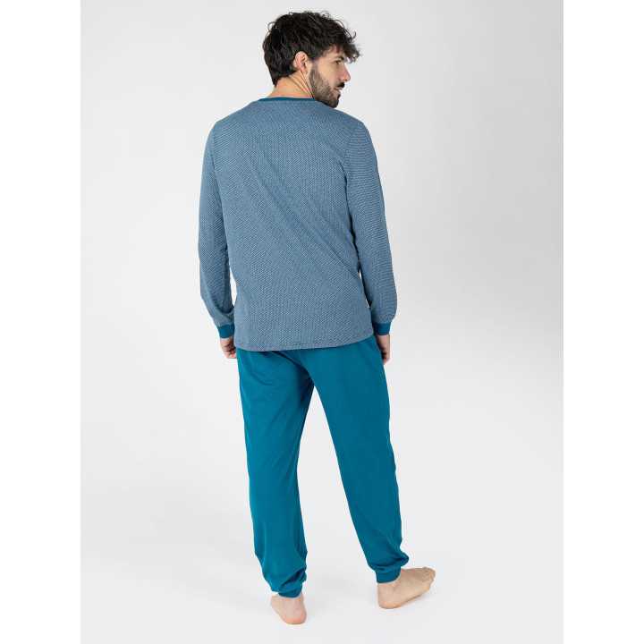 Pijama Hombre Svalbard Azul | Revitex