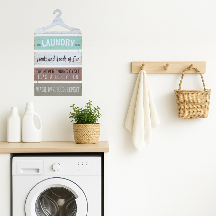 OFERTA *placa pared percha ropa