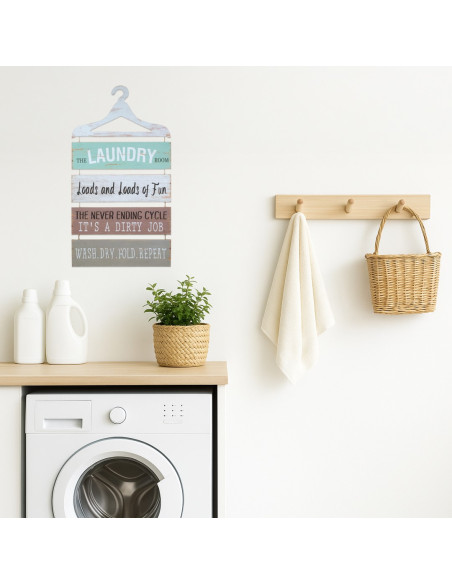OFERTA *placa pared percha ropa