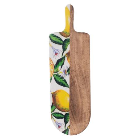 Tabla ovalada limones