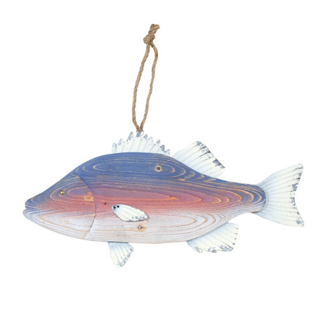 OFERTA *colgante pez madera relieve
