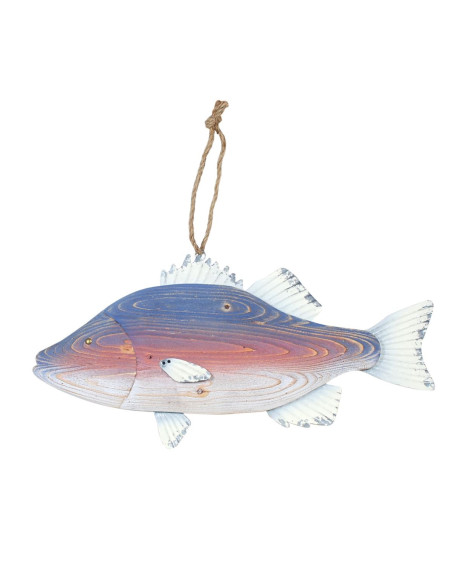 OFERTA *colgante pez madera relieve
