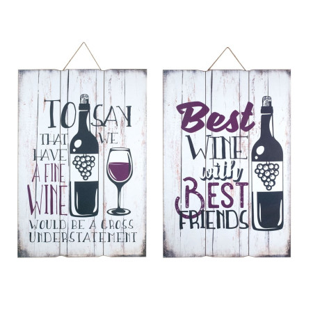OFERTA *placa pared vino 2 dif
