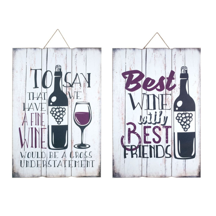 OFERTA *placa pared vino 2 dif