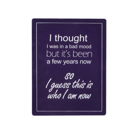OFERTA *placa pared 25x33cm bad mood
