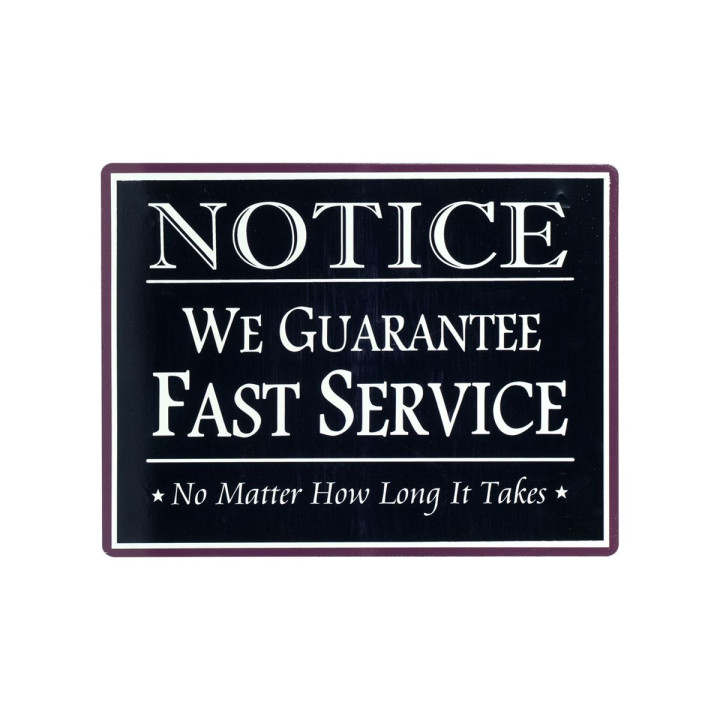 OFERTA *placa pared 25x33cm notice