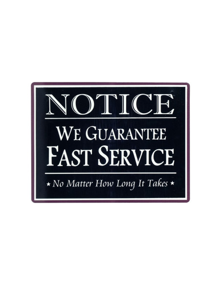 OFERTA *placa pared 25x33cm notice