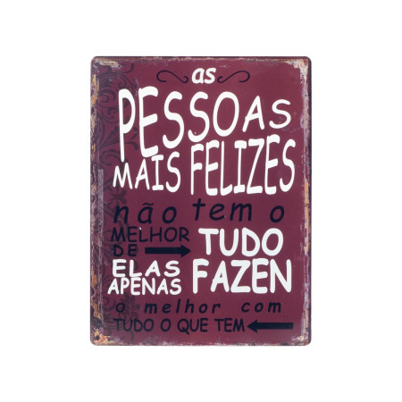 OFERTA *placa pared pessoas felizes