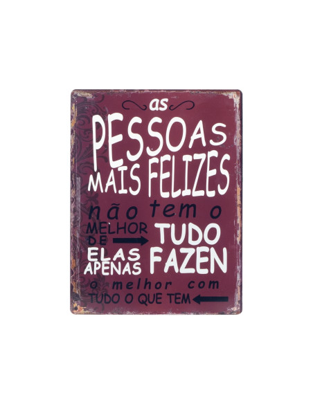 OFERTA *placa pared pessoas felizes