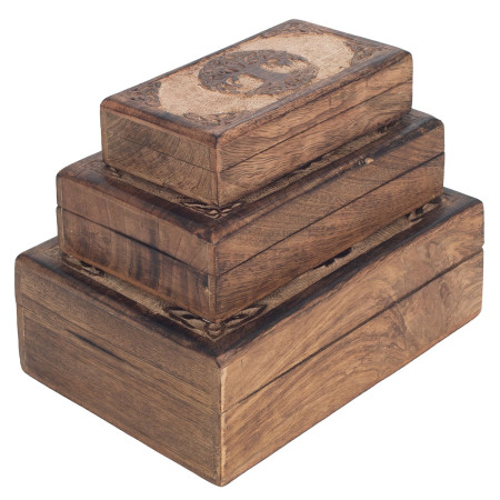 Set 3 cajas rect. arbol vida 2