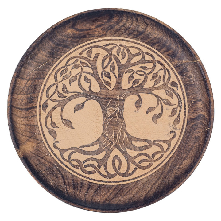 Plato arbol vida 22cm.