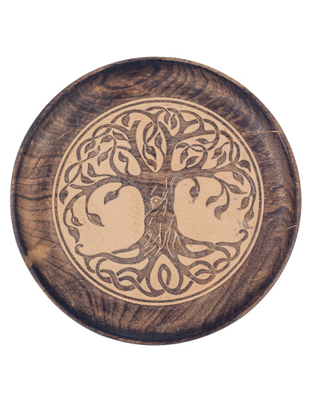 Plato arbol vida 22cm.