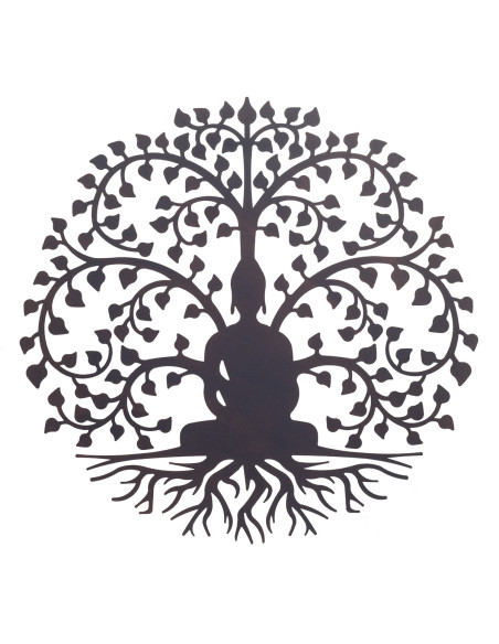 Adorno pared buda arbol 60 cm