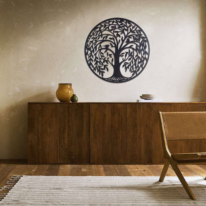 Adorno pared arbol vida 60cm.