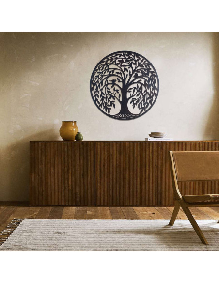 Adorno pared arbol vida 60cm.