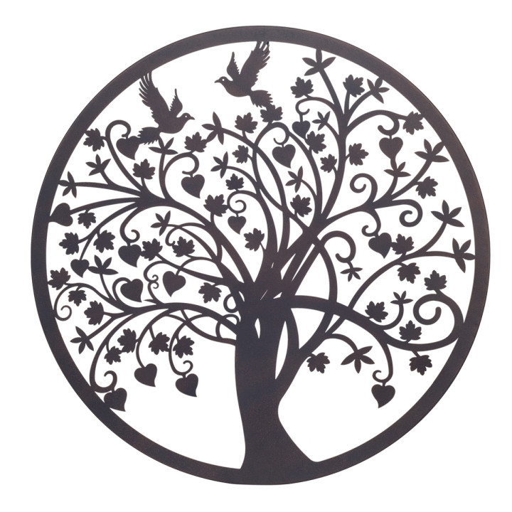 Adorno pared arbol vida 60cm.