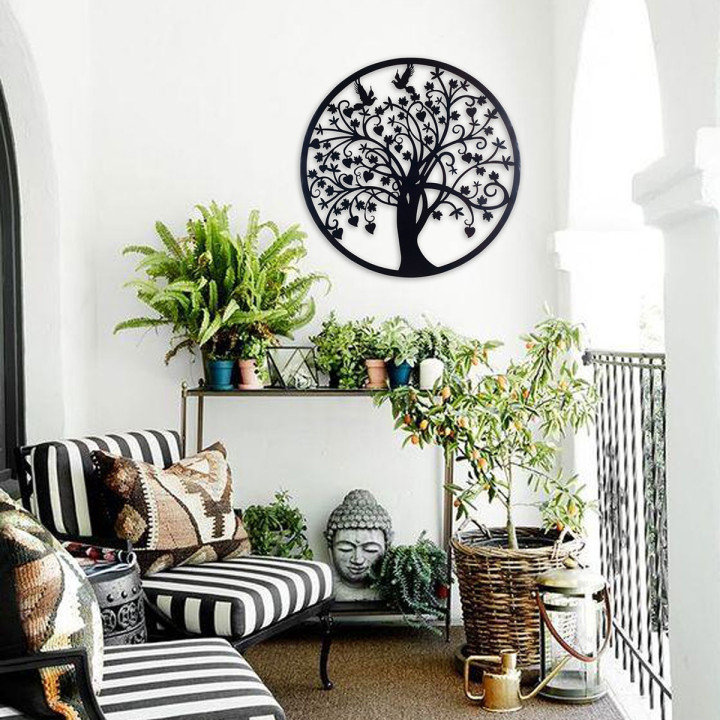 Adorno pared arbol vida 60cm.