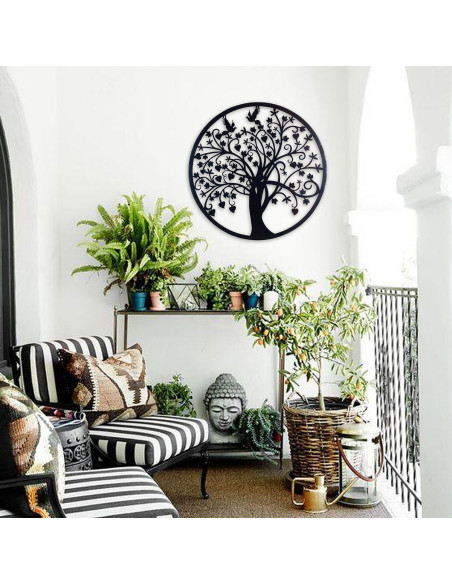 Adorno pared arbol vida 60cm.