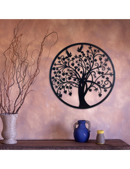 Adorno pared arbol vida 60cm.