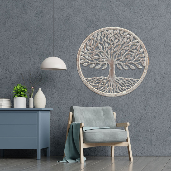 Adorno pared arbol