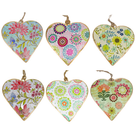 Colgante corazon 6 dif.